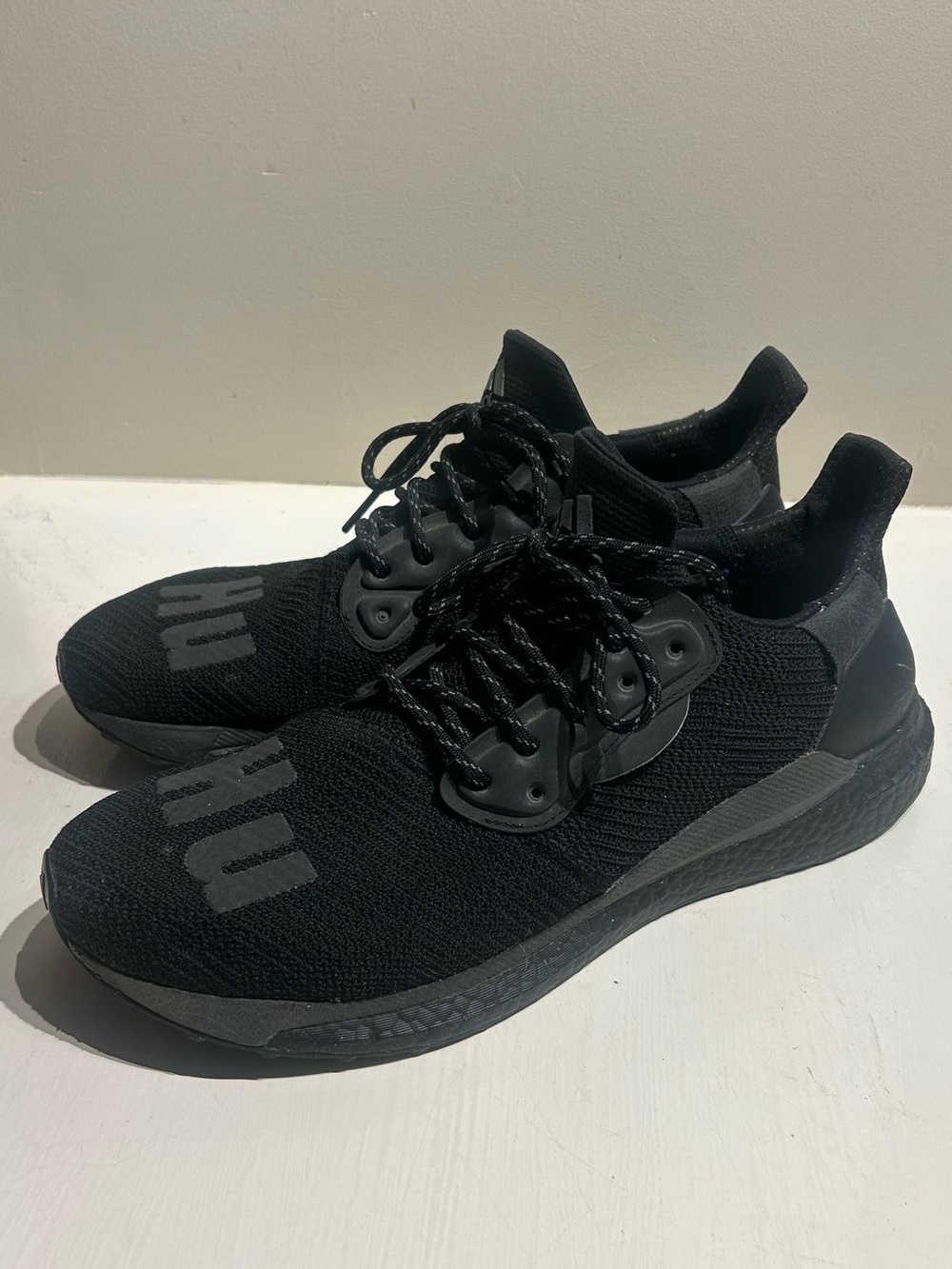 Adidas x Pharrell Williams Men's Black Sneakers, Size 13
